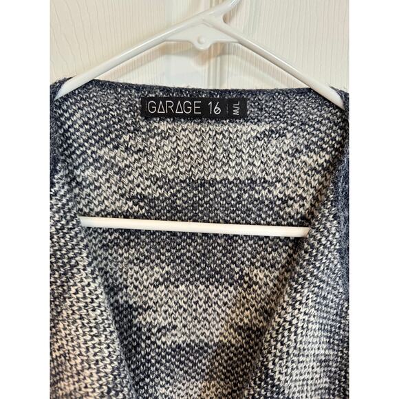 Garage Waterfall Tribal Open Front Cardigan Sweater – Size L - Picture 4 of 8